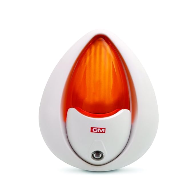 GM Modular 0.5-Watt Sensor LED Night Lamp with Auto Sensing Device (Orange, Pack of 1)