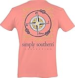 Simply Southern Women's Preppy Compass Melon S