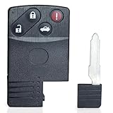 Keyecu Smart Card Remote Key Shell Case for Mazda 5
