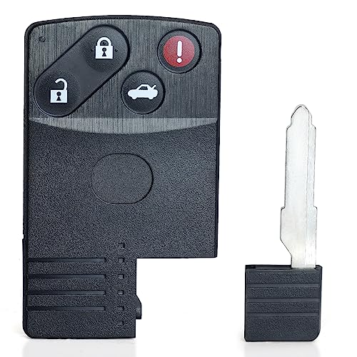 Keyecu Smart Card Remote Key Shell Case for Mazda 5