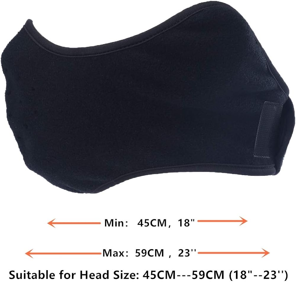 TTzone Winter Face Mask for Men Women Fleece Half Face Windproof Face Mask with Earflap for Outdoor Sport, Ear & Face Warmer for Running, Cycling, Motorcycling,Ski: Sports & Outdoors