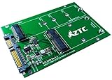 ZTC 2-in-1 Thunder Board M.2 (NGFF) or mSATA SSD to SATA III Board Adapter. Multi Size Fit with High Speed 6.0GB/s. Model ZTC-AD002