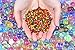 AINOLWAY High Elastic Water Beads Gel Pearls (40000pcs) Jelly Crystal Soil for Vase Fillers (9 Oz, Red)(14 Year+)