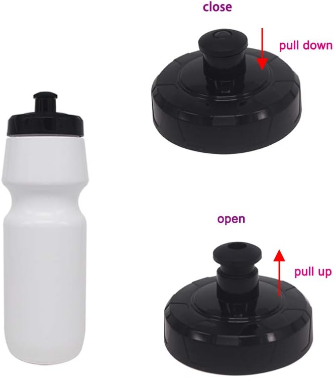 ZMCYN 6 Pack 800ML (27 oz) Sports Water Bottles Sports and Fitness