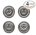 DIY Magnets - Strong Round Base Neodymium - Pot Magnets - Bulk Pack of 4-70+ LB Strength - Countersunk Hole with Mounting Screws
