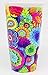 DCI Color Joy Adult Coloring Products, I Am Not A Paper Cup, Custom Travel Coffee Mug, Green Lid, 12oz Capacity, Flowers Design, White, Ceramic, Spill-Proof