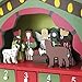 PIONEER-EFFORT Christmas Wooden Advent Calendar House with 24 Drawers and Nativity Scene Count Down to Christmas Decoration Fill Small Gifts for Kids (9.4''x2.3''x11.4''H, Colorful)