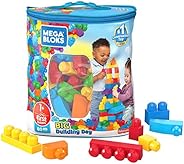 Mega Bloks First Builders Big Building Bag with Big Building Blocks, Building Toys for Toddlers (80 Pieces) - 