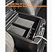ZOIBV Center Console Organizer ABS Material Tray,Armrest Box Secondary Storage,Sundries Container for Toyota Tacoma Compatible 2016 2017 2018 2019 Accessories