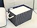 StorageWorks 5 gal.Storage Bin with Strong Cotton Rope Handle, Foldable Storage Basket, Deep Blue, White Dot Style, Large, 3-Pack