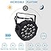 Battery Par Can Light - 18W 18LEDs RGB DJ Par Light Rechargeable Stage LED Par Sound Activated Auto Play by Remote DMX Control Uplighting for Events Music Dance Live Show Wedding Party Church