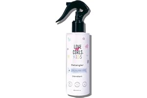 Love Ur Curls Kids Detangler Leave in Conditioner Spray, Pediatrician Approved, Moisturizing, Hydrates and Conditions, Vegan,