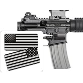 2x AR15 Lower American Flags Black Ops Vinyl Decals | Stealth Flag Stickers AR-15 5.56 .223 MAG Helmets Hard Hats Toolbox Motorcycle