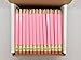 Half Pencils with Eraser - Golf, Classroom, Pew - Hexagon, Sharpened, #2 Pencil, Color - Pastel Pink, Box of 72 Golf Pocket Pencils TM