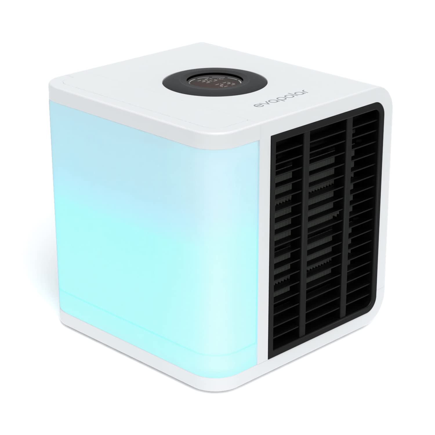 EVAPOLAR evaLIGHT Plus Personal Portable Air Cooler and Humidifier, Desktop Cooling Fan, for Home and Office, with USB Connectivity and Colorful Built-in LED Light (White)