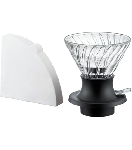 Coperchio In Vetro Trasparente Per Hario V60 Range Server – Coperchio In Silicone Trasparente, Made In Japan, Per Caraffa V60