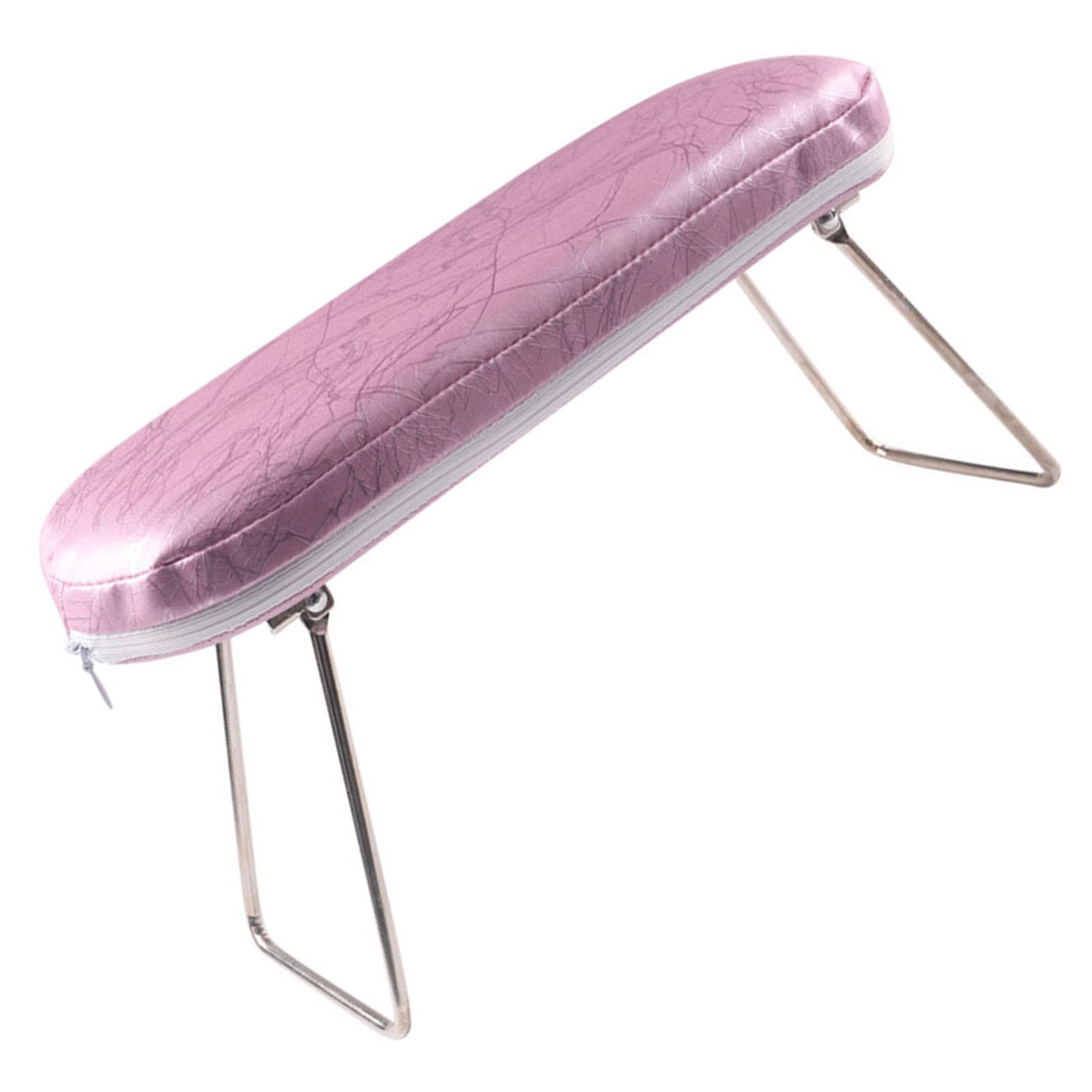 Nail Arm Rest, PU Leather Manicure Pillow Cushion Nail Art Accessories Tool Prof Ure Pillow Cushion Nail Art Accessories Tool for Nail Salon Table Technician Use (Pink)