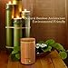 InnoGear Upgraded Real Bamboo Essential Oil Diffuser Ultrasonic Aroma Aromatherapy Diffusers Cool Mist Humidifier with Intermittent Continuous Mist 2 Working Modes Waterless Auto Off
