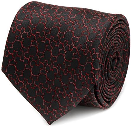 Mens Tie Mickey Mouse Black Tie