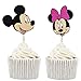 Betop House 24pcs Mickey Themed Birthday Party Baby Shower Decorating Cake and Cupcake Toppers