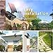 Solar Lights Outdoor Motion Sensor - 800Lumens 8 LED Spotlight 5-Watt Solar Lights Outdoor IP66 Waterproof, Wireless Solar Flood Light for Porch Garden Patio Driveway Pathway,Aluminum (Black)