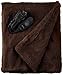 Sunbeam Heated Throw Blanket | LoftTec, 3 Heat Settings, Walnut - TSL8TS-R470-31A00