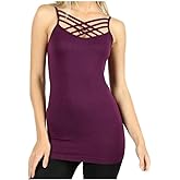 Seamless Triple Criss-Cross Front Cami (Multiple Colors & Sizes)