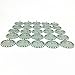 IGOGO Silver Color Flat Bottle Caps with Holes and Rings – 1 Inch Aluminum Bottle Cap Pendants for DIY Jewelry, Crafts, Keychains – 100 PCS