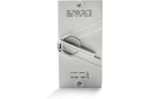 Meyffon 20A 440V Enclosed Motor Disconnect Switch 3 Pole Safety Isolation Switches IP65 3 Phase Disconnect Breaker Box 20 Amp Disconnect Switch for Generator Welding Food Processing