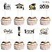 Amosfun 72PCS Graduation Cupcake Toppers 2020 Graduation Party Decorations Cake Topper Picks Toothpick Toppers Class of 2020 Graduation Party Supplies