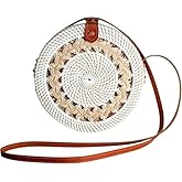 Utama Rattan Bag - Handmade Wicker Woven Purse - Ata, Woven, Straw, Bags - Circle, Square, Oval, Trapezoid Straw Boho Bags