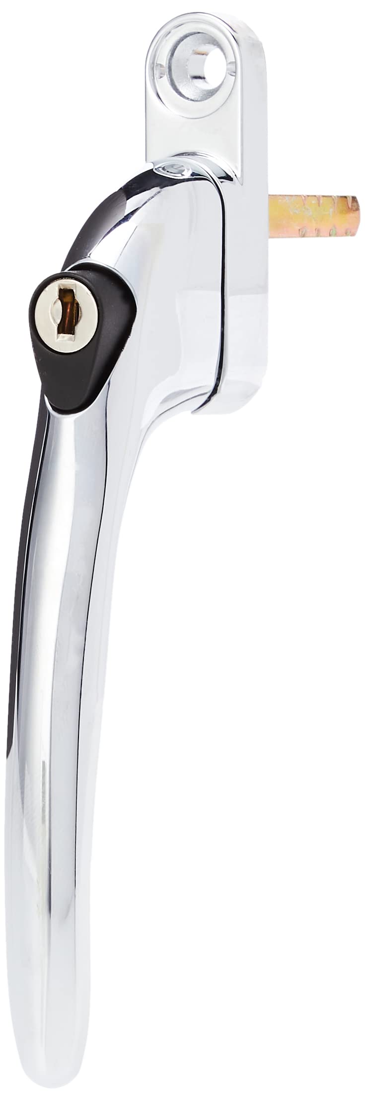 Yale P-YWHLCK40N-PC Universal Window Handles, fits Right or Left Handed windows, 40mm spindle, Lockable, Boxed, suitable for PVCu windows, Polished Chrome Finish