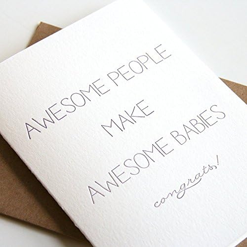 Congratulations card- Awesome Babies