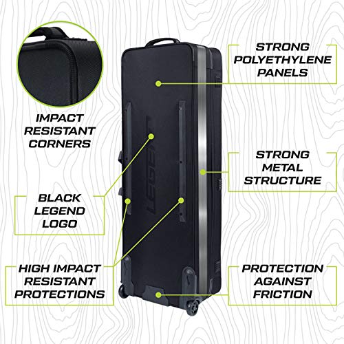 Legend Everest Hybrid Roller Bow Case Compound Archery Gear Rolling Travel Bag Compact