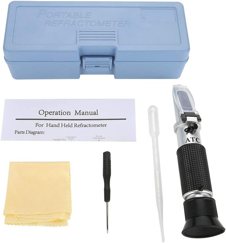 Wort Specific Refractometer ATC Brix Refractometer for Beer Wine and Fruit 1.000-1.130