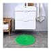 IKEA Supersoft Bath Shower Mat Rug Bathmat Bathroom Floor Round (1, Green)