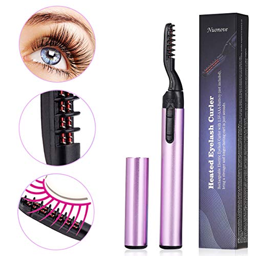 Heated Eyelash Curler, Eyelash Curler Electric, Electric Heated Eyelash Curler, Portable Electric Eyelash Curler for Curled Eyelashes Painless Curved Beauty Make Up Tool - Thumbnail 6