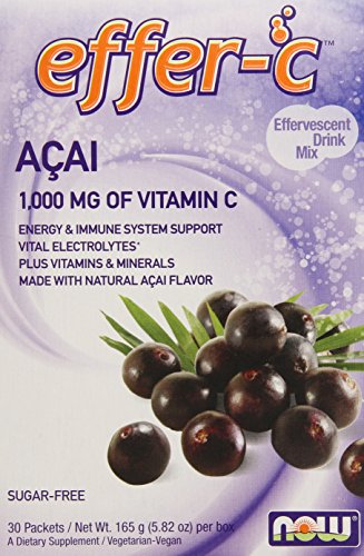 Now Foods Acai Berry Effer-C Dietary Supplement, 30 Count