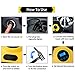 NOOX Tire Inflator Portable Air Compressor Electric Tire Pump 12v for Car SUV Motorbike Bicycle Air Mattresses Airboat Airbed Basketballs and Other Inflatables