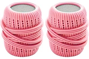 FIONEL Washing Machine Laundry Ball, Washing Machine Laundry Ball, Fabric Softener Ball Dispenser, Fabric Softener Dispenser Laundry Ball, Reusable Dryer Balls, Fabric Softener Balls for Washer (Pink)