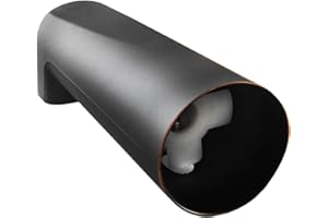 SENTO BETTER HOME BETTER LIFE SENTO Slip On Oil Bronze Universal Heavy Durable Metal Bathroom Tub Spout Without Diverter, Heavy Duty Metal Bathtub Faucet Without Shower Diverter - 7 Inches 1/2" Copper Pipe, Oil-Rubbed Bronze