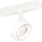 ET2 Lighting ETL21214-WT Continuum - 5W 1 LED Track Light-4.25 Inch Tall and 2.75 Inch Wide, Finish Color: White, Glass Color