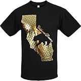 California Dreaming Metallic Gold Mens Shirts and Tanks