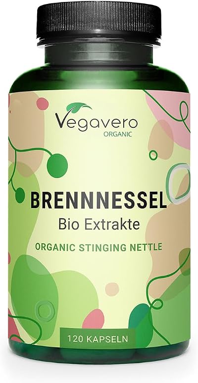 Vegavero Organic Stinging Nettle 3600 mg 120 capsules Vegan