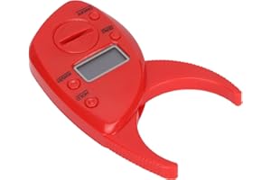 SHANRYA Body Fat Caliper, Accu Measure Fat Calipers Subcutaneous Fat Calipers Body Fat Measurement Device Fat Calipers for Trainers for Fitness Enthusiasts(red)