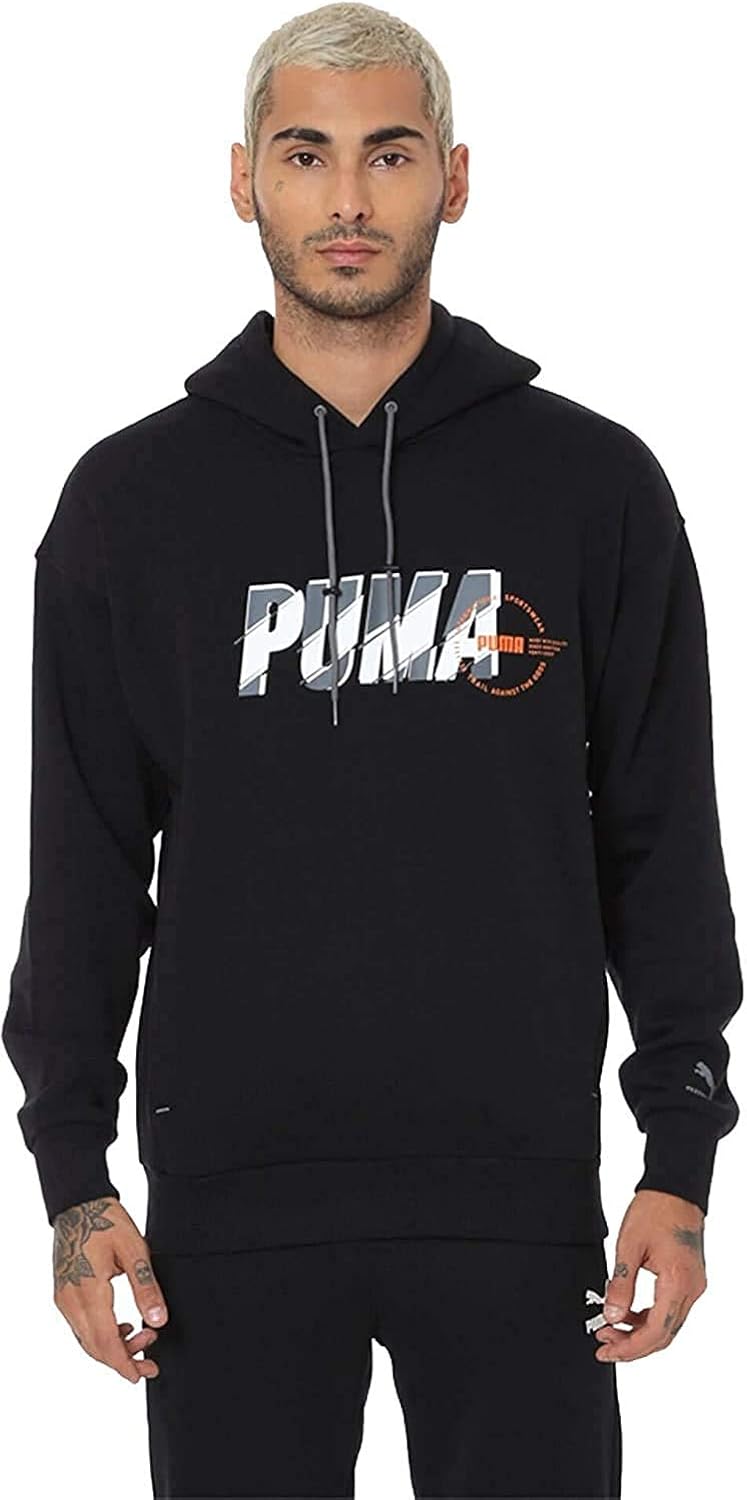 PUMA Men's Essentials Hoody French Terry Big Logo at  Men’s Clothing store