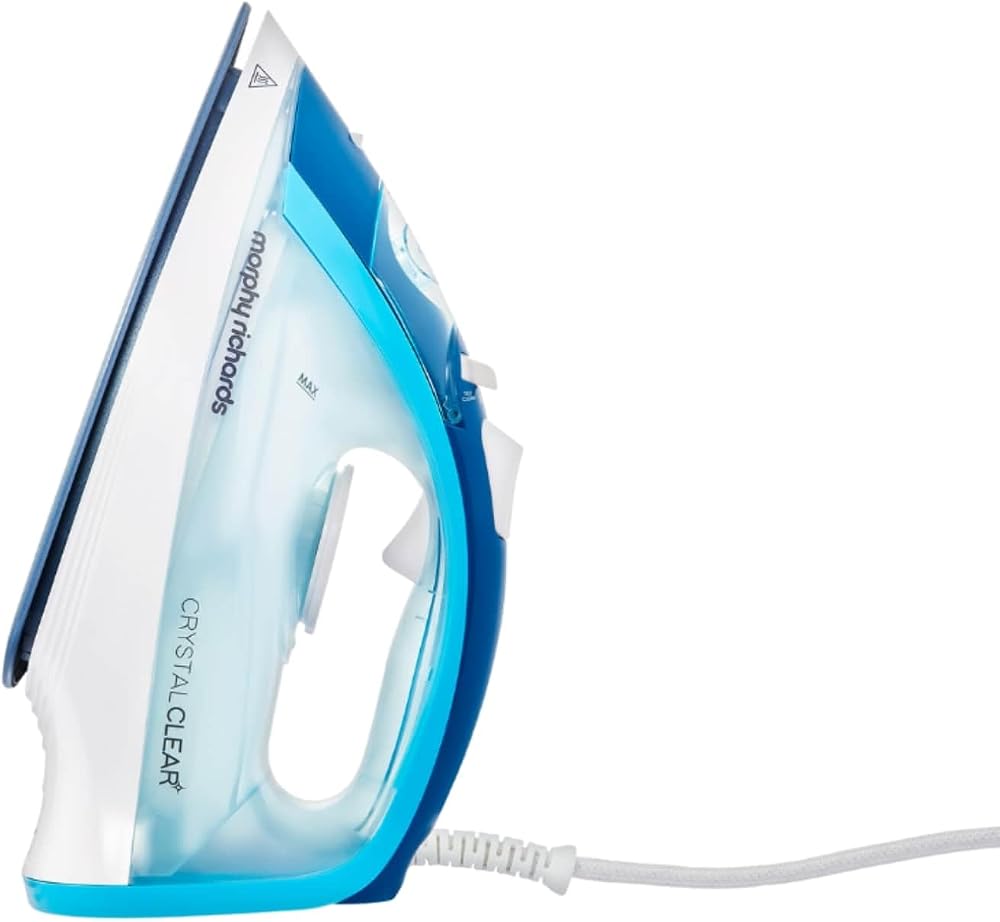 Morphy Richards Crystal Clear Steam Iron 2400W Turquoise White Ceramic Soleplate