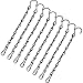 8 Pack 9.5 Inches Hanging Chains for Bird Feeders, Billboards, Chalkboards, Planters and Decorative Ornaments (Black)