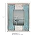 Barnyard Designs Rustic Wood Picture Frame – Farmhouse or Coastal Beach Distressed Wooden Photo Frame, White/Turquoise (5