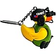Tactiduck Novelty Rubber Duck Keychain | Durable Key Chain Accessory | Cute Quirky Rubber Duck Keychain for Keys, Bags